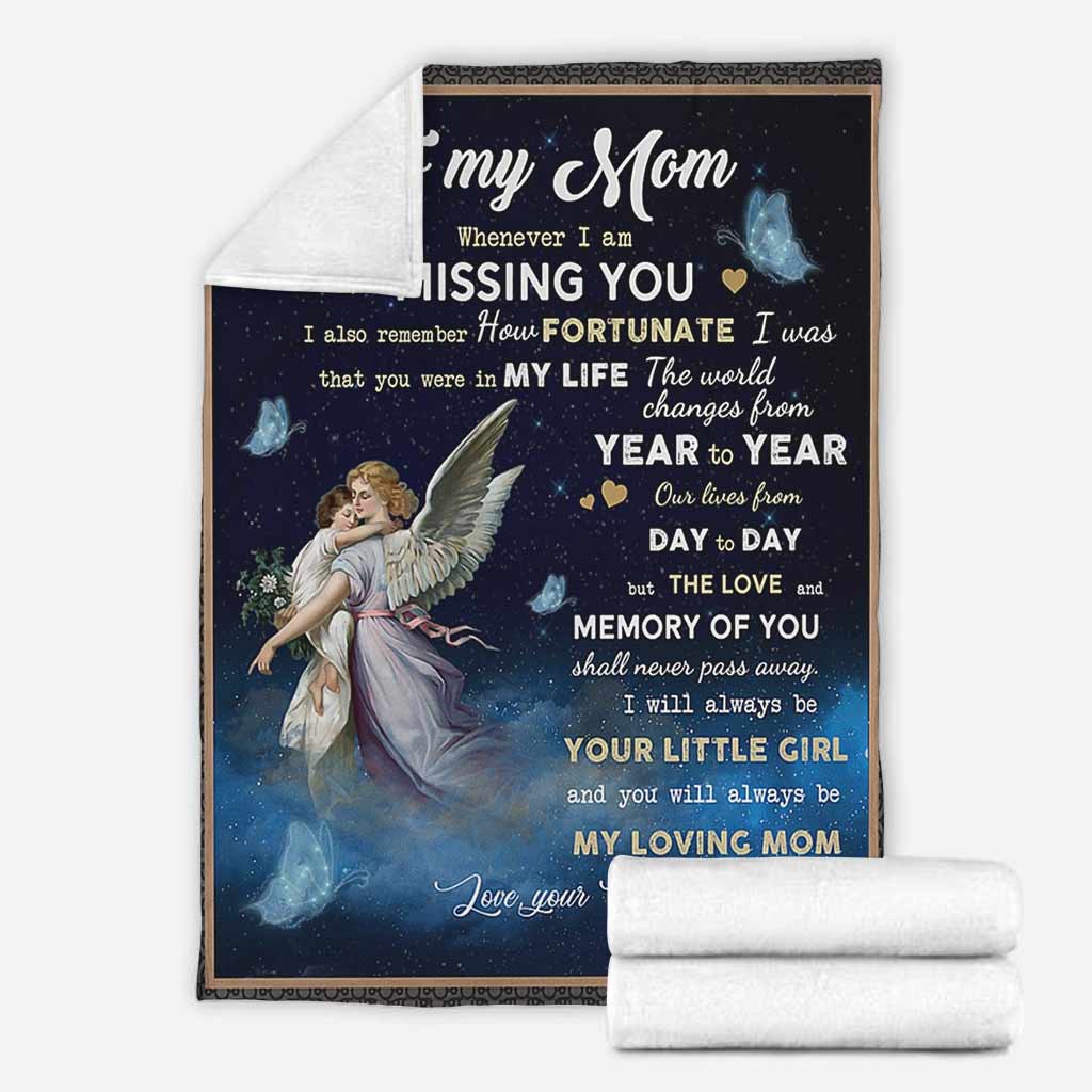 Angel To My Mom And Mother With Butterfly Flannel Blanket For Cozy Bedroom Sofa Decor