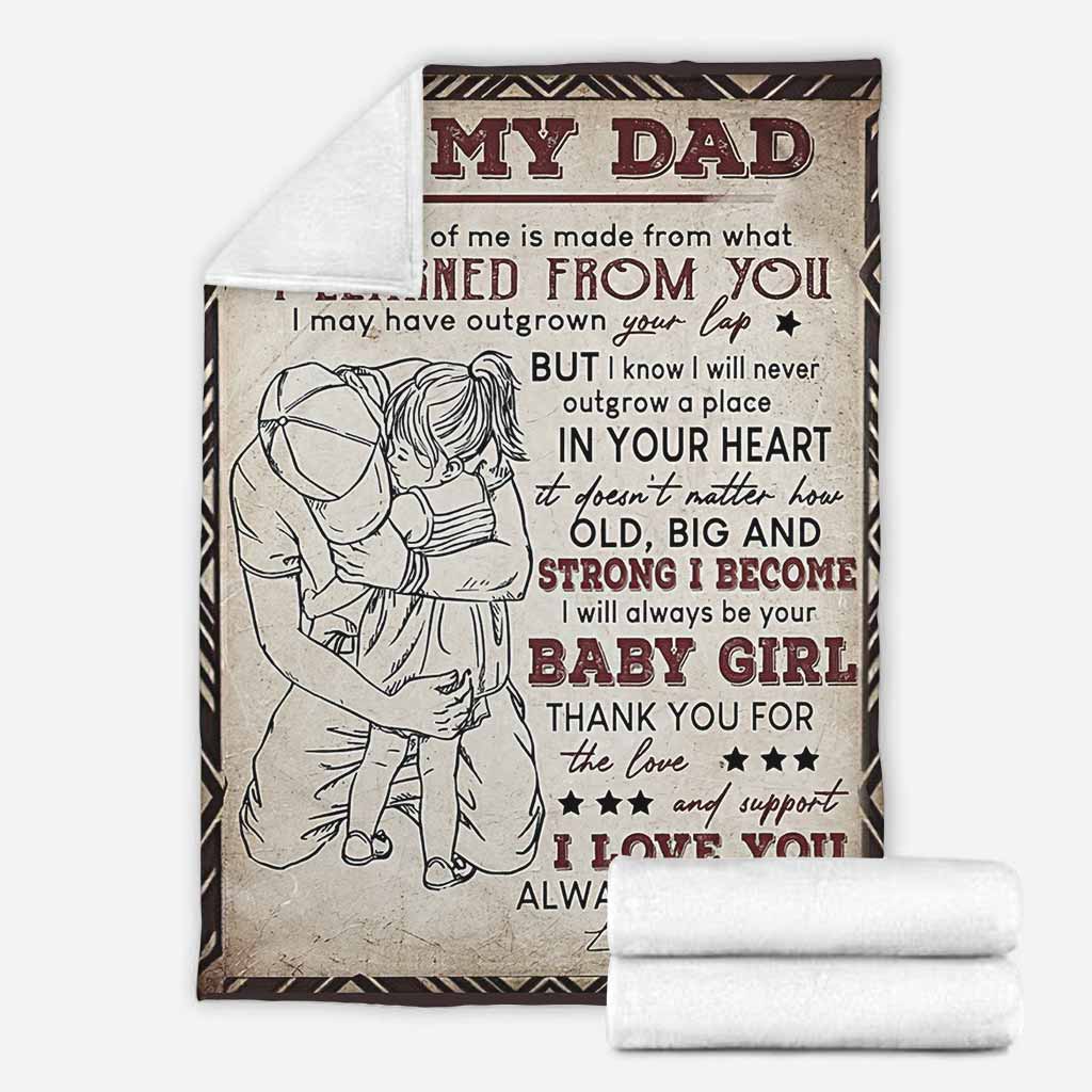 Family To My Dad Flannel Blanket For Cozy Bedroom Sofa Decor
