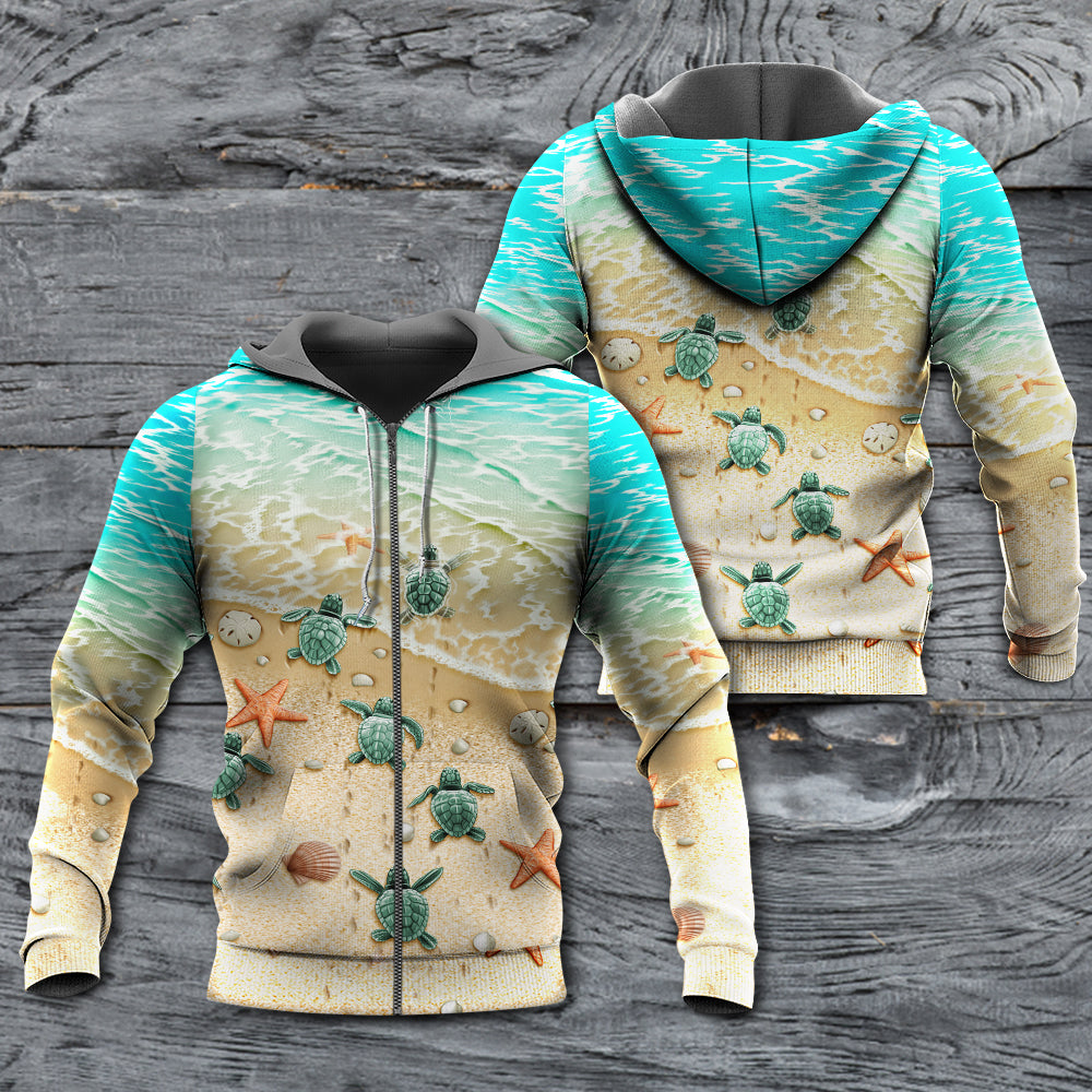 Turtle Love Ocean Hoodie For Sea Enthusiasts Vacation Style And Comfortable Layering