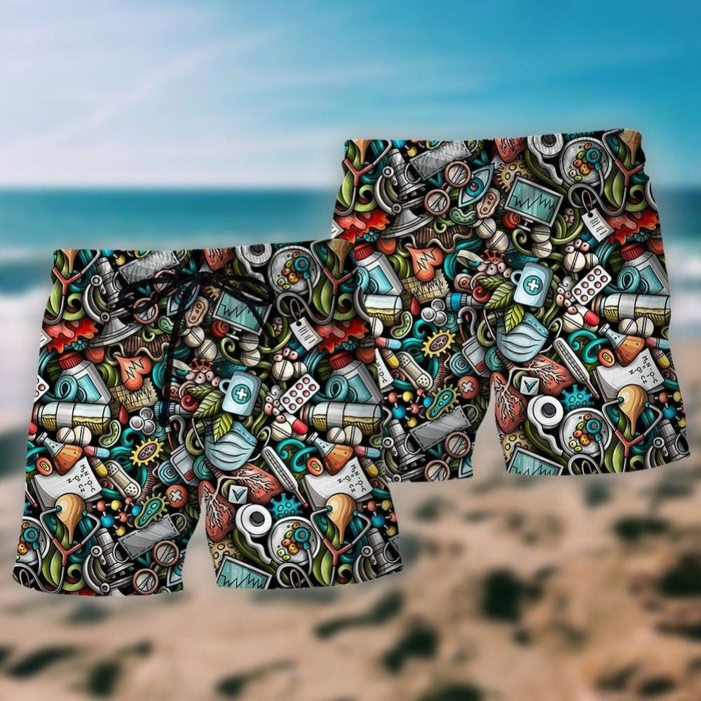 Nurse Life Appreciation Beach Shorts For Outdoor Adventures And Thoughtful Seasonal Gifts
