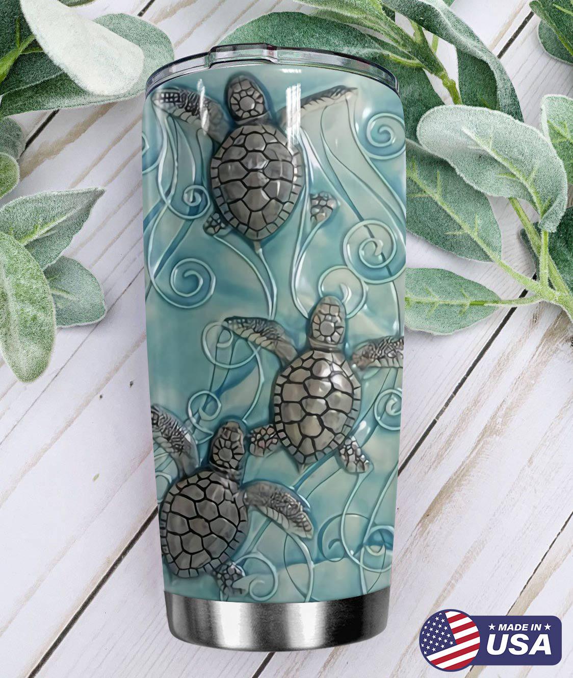 Turtle Lover 20 Oz Tumbler For Coffee Travel And Daily Drinks
