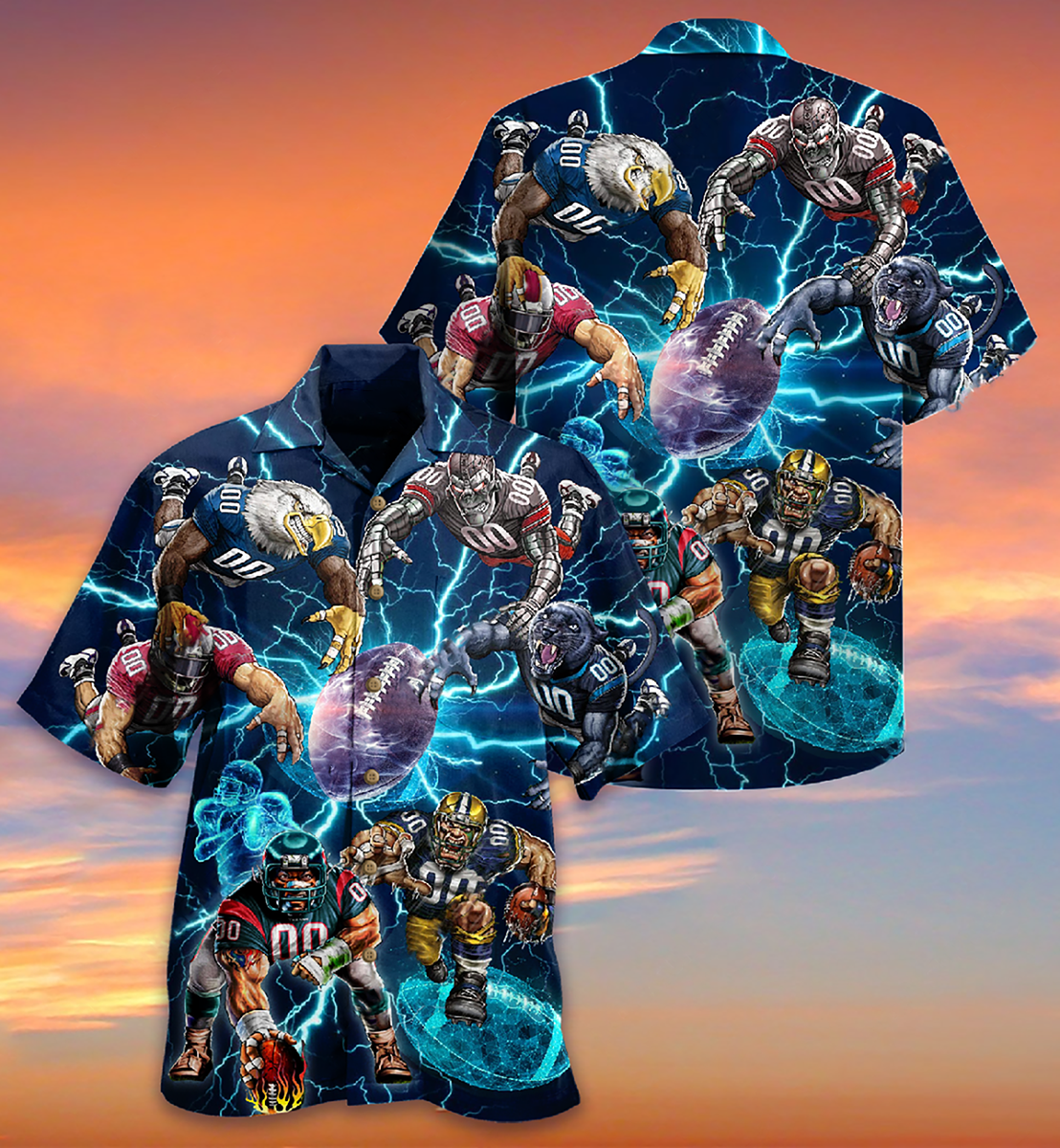 Rugby Hawaiian Shirt With Detailed Graphic For Summer Travel Coastal Events And Thoughtful Gift Giving