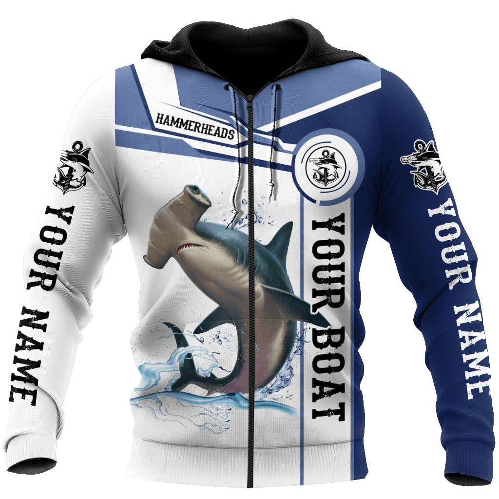 Hammerhead Shark Fishing Team Hoodie For Lake Days Outdoor Travel And Thoughtful Angler Gifting
