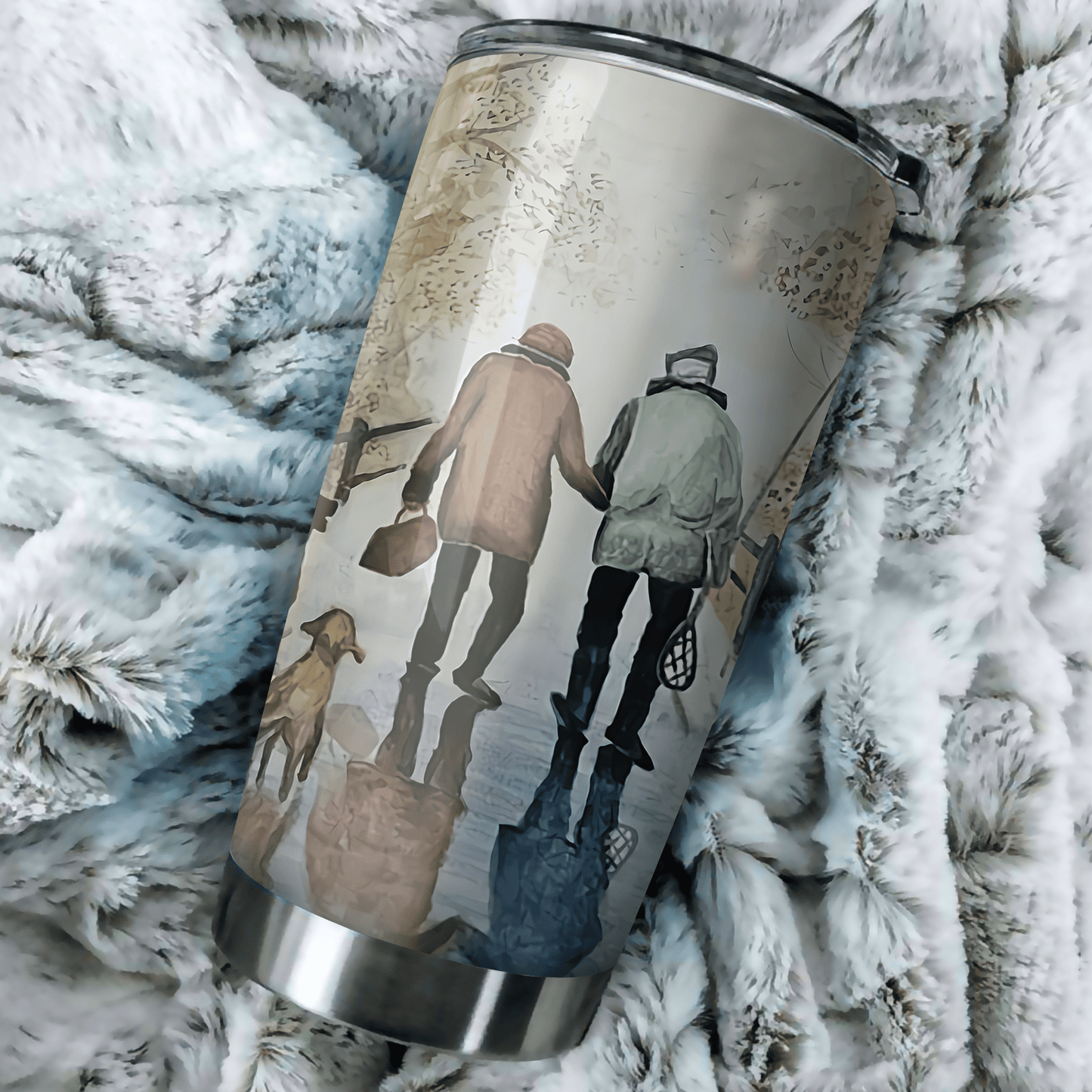 Fishing Couple Personalized 20 Oz Tumbler For Coffee Travel And Daily Drinks