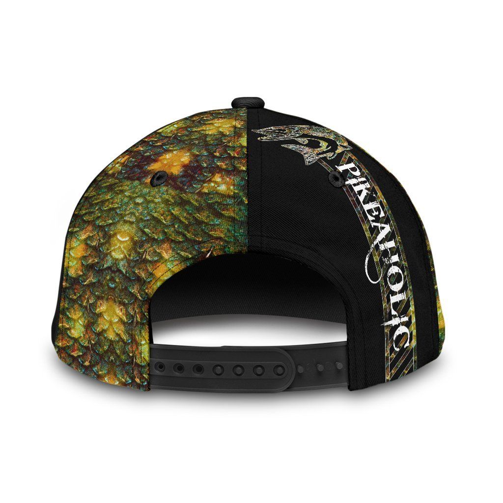 Northern Pike Fishing Hook 3D Design Classic Cap For Summer Outings Festivals And Relaxed Daily Wear