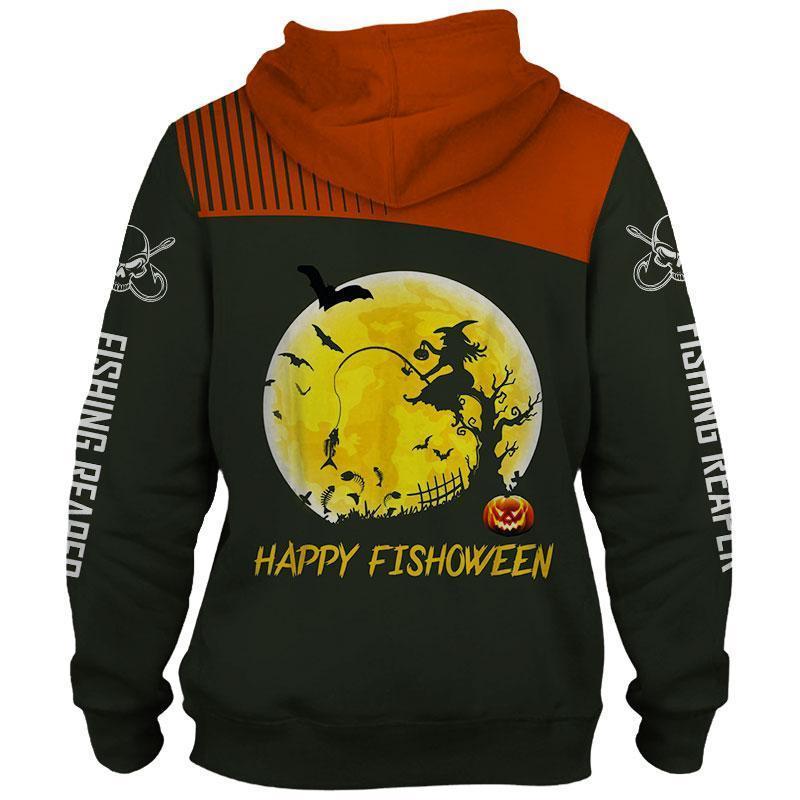 Fishing Pumpkins Halloween Hoodie For Anglers Outdoor Adventures Travel And Everyday Comfort