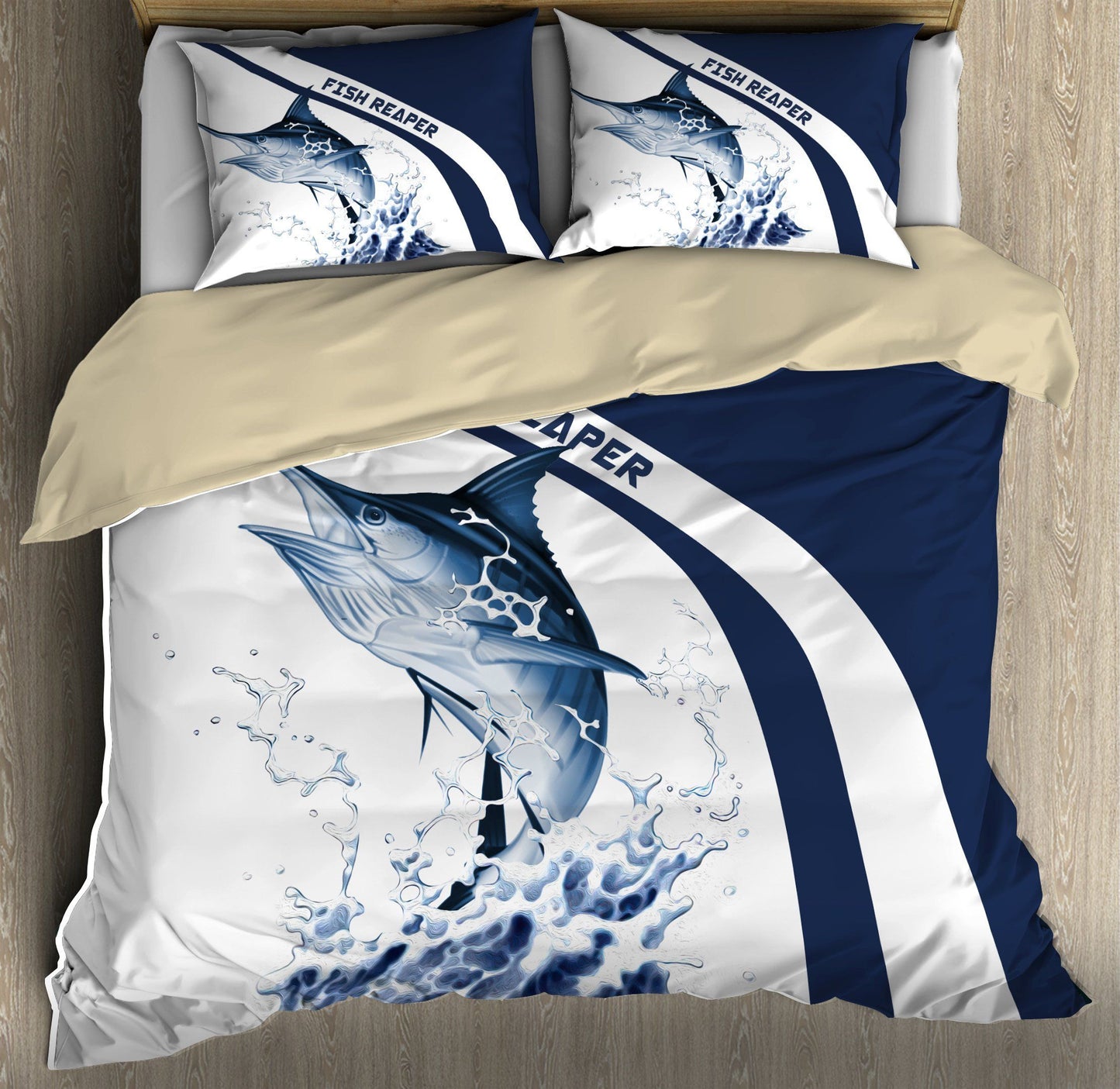 Marlin Fishing 3D Bedding Cover For Outdoor Lover Bedroom Decor