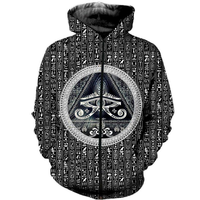 Ancient Egypt Eye Horus Hoodie For Ancient Art Enthusiasts Daily Wear And Thoughtful Gifts