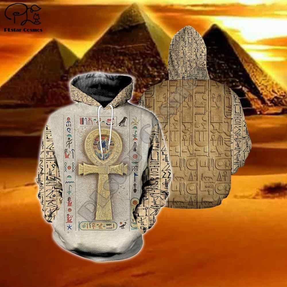 Egyptian Ankh Symbol Hoodie For Casual Outfits Outdoor Trips And Comfortable Layering