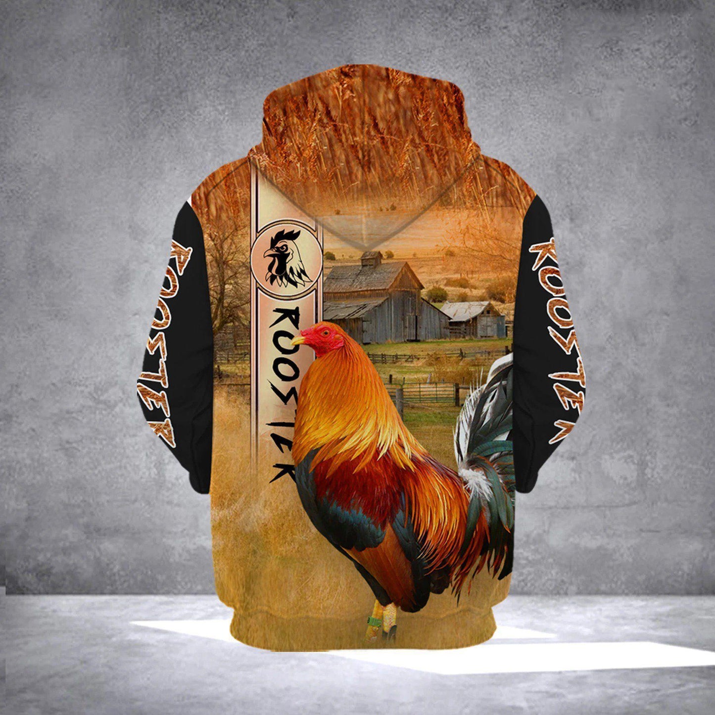 Orange Rooster Color Hoodie For Farmhouse Inspired Outfits Weekend Travel And Thoughtful Gifts