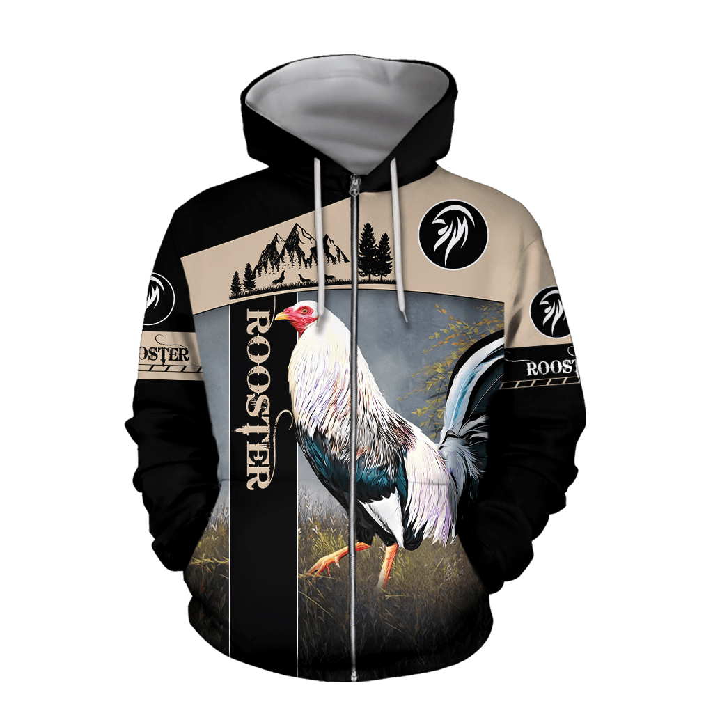 Expressive Rooster Hoodie For Rustic Casual Looks Seasonal Events And Gift Ideas