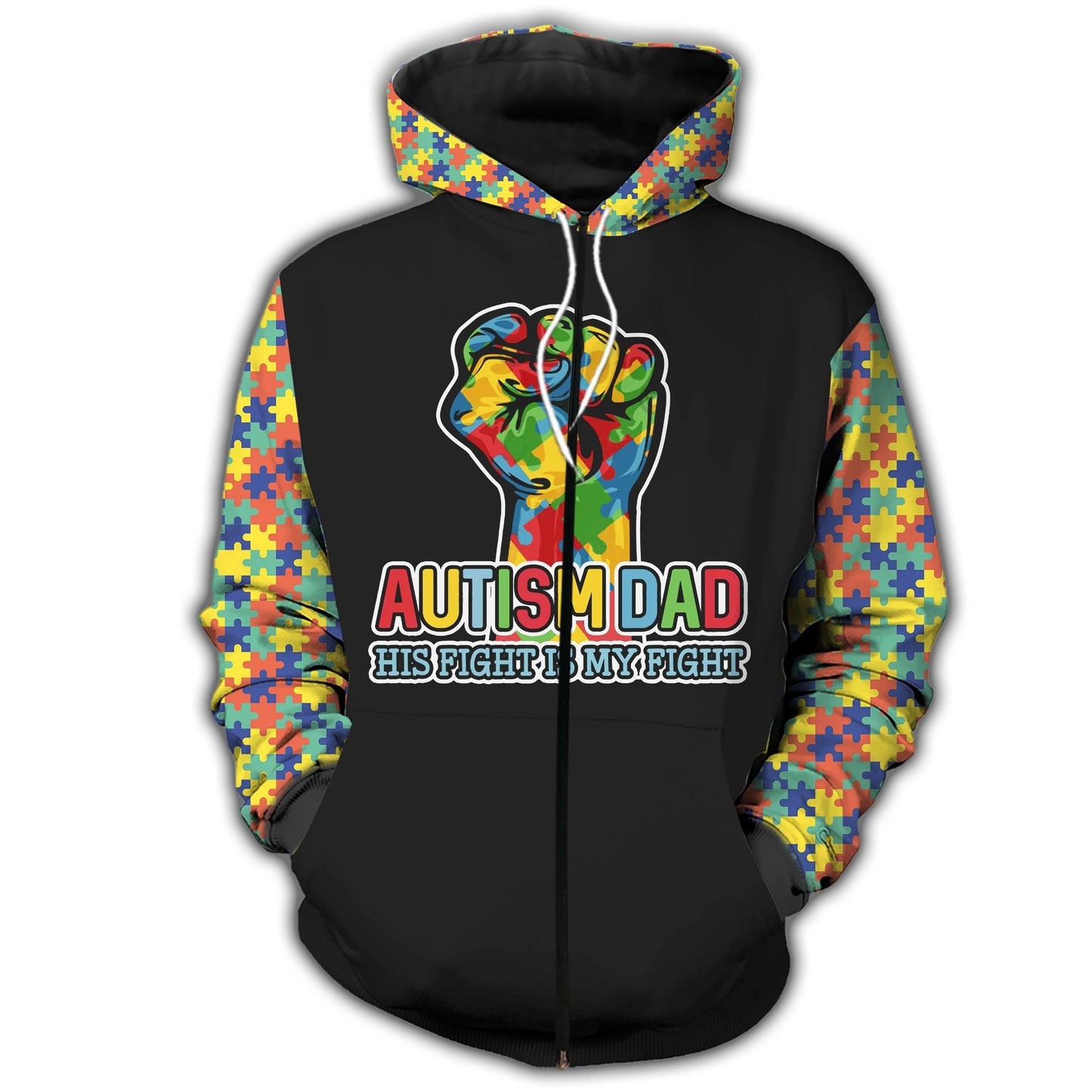 Autism Dad Support Hoodie For Advocacy Activities Daily Wear And Encouraging Messages