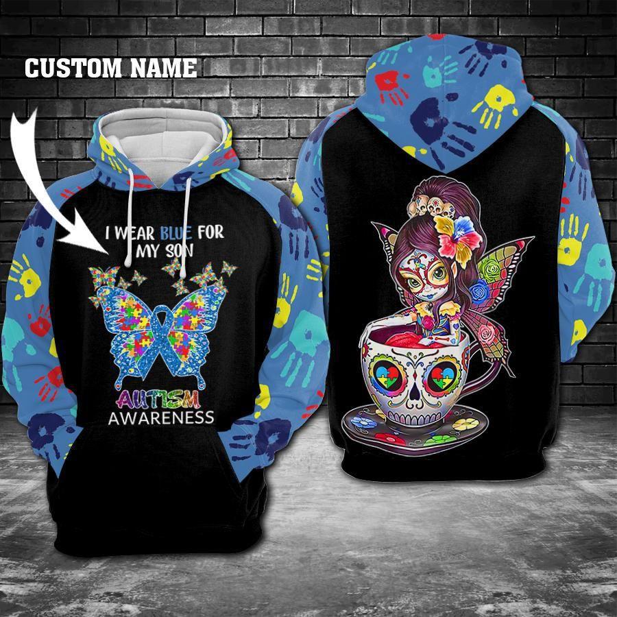 Blue Autism Awareness Hoodie For Advocacy Activities Daily Wear And Encouraging Messages