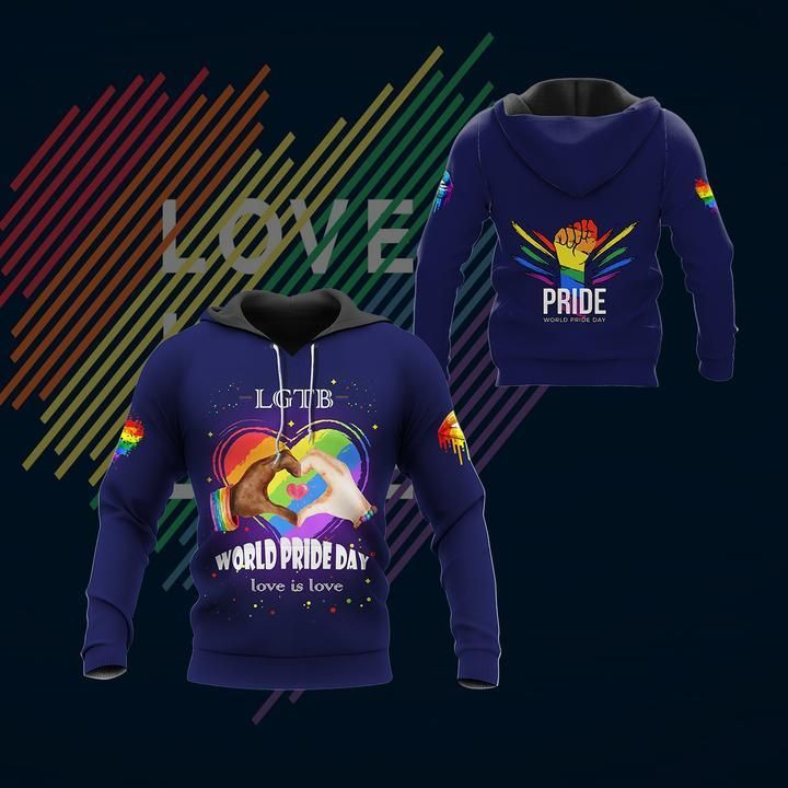 Blue Personalized Pride Hoodie For Festival Days Community Gatherings And Comfortable Wear