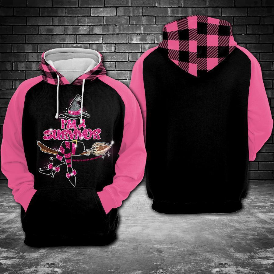 Breast Cancer Survivor Witch Hoodie For Awareness Walks Community Events And Relaxed Outfits