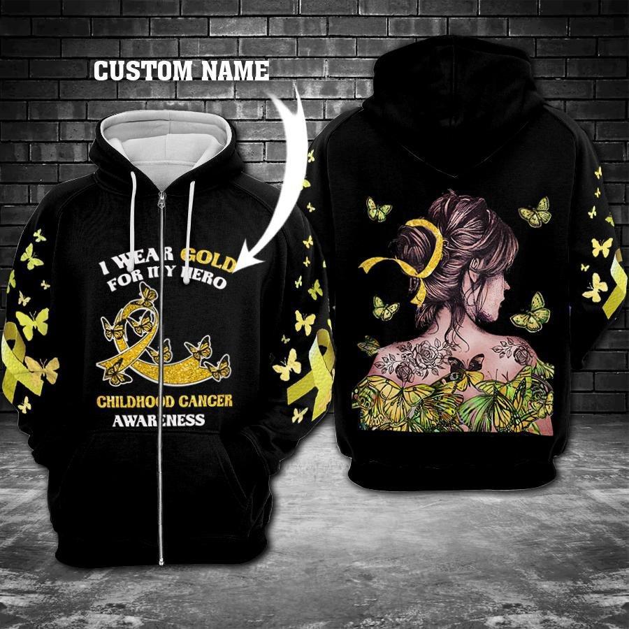 Childhood Cancer Awareness Hoodie For Support Events Everyday Outfits And Positive Expression