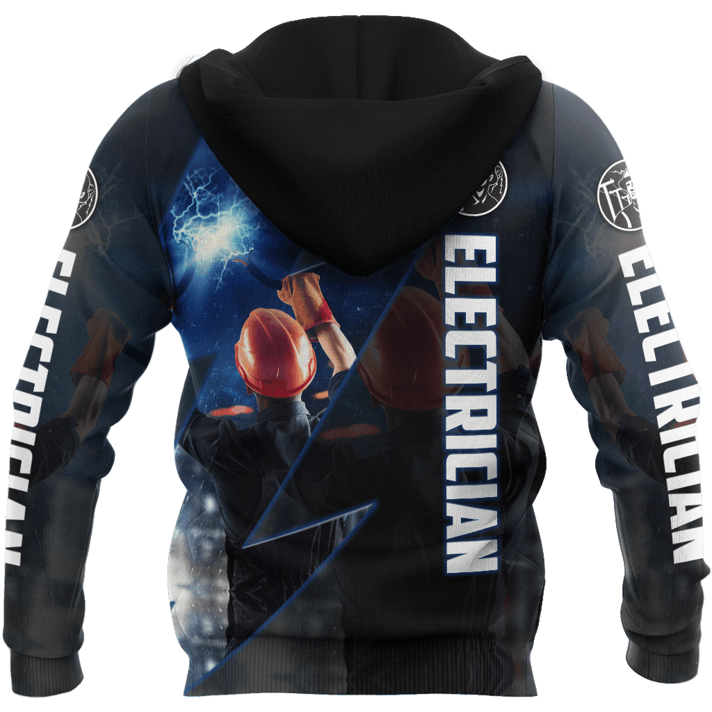 Electrician Workwear Hoodie For Casual Activities Seasonal Outings And Gift Ideas