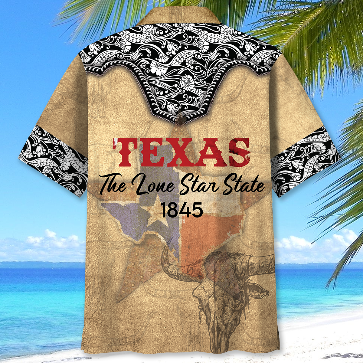 Vintage Texas Lone Star State Travel Hawaiian Shirt For Summer Events And Casual Outdoor Wear