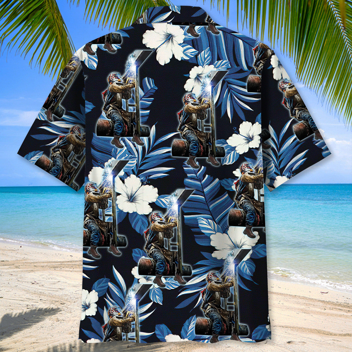 Rustic Welder Proud Hawaiian Shirt For Summer Events And Casual Outdoor Wear