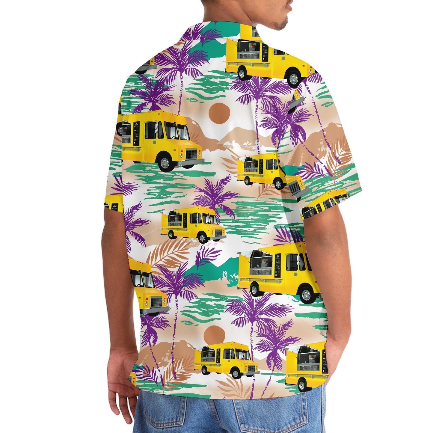 Funny Tropical Truck Food Hawaiian Shirt For Poolside Relaxation And Sunny Getaways