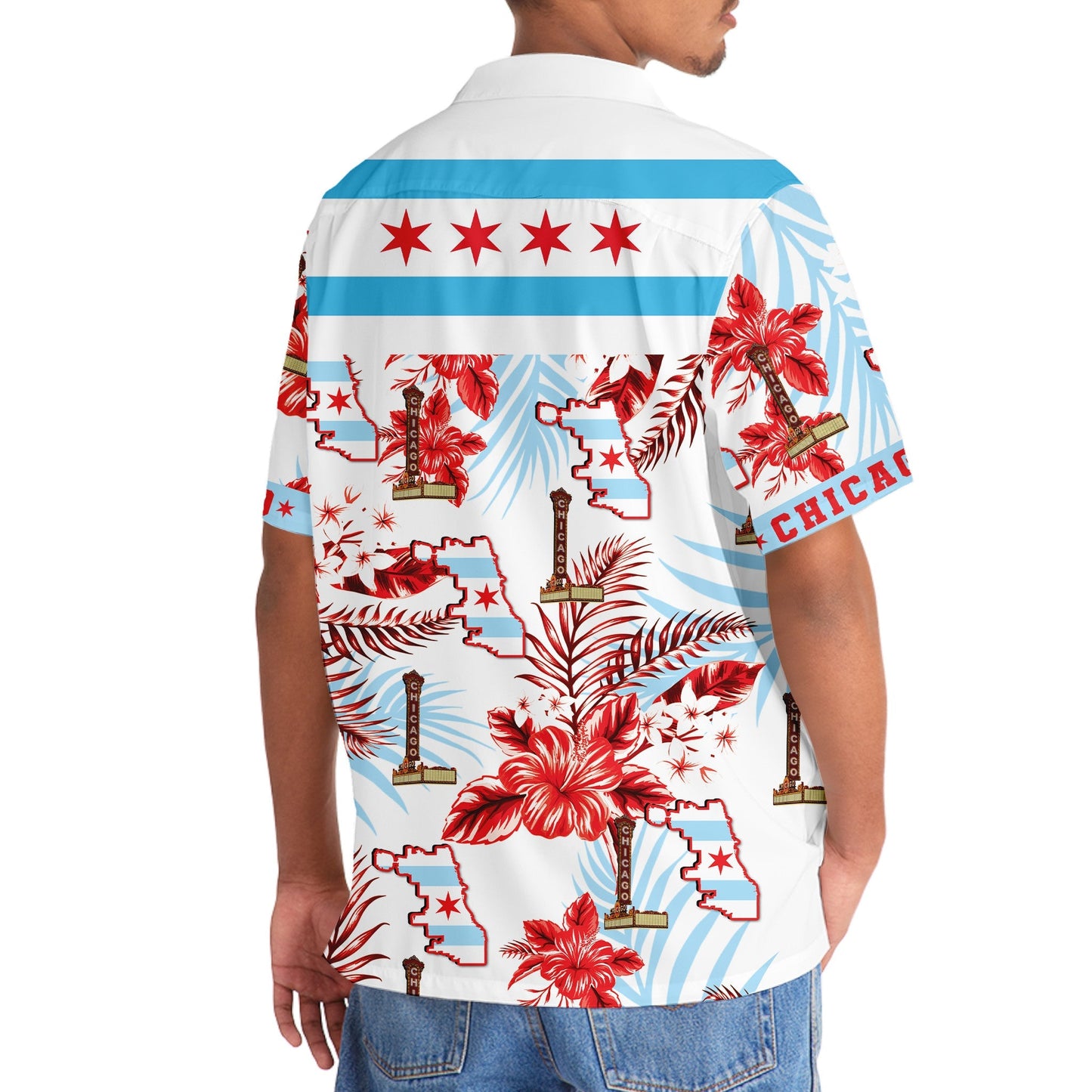 Chicago Proud Urban Hawaiian Shirt For Summer Events And Casual Outdoor Wear