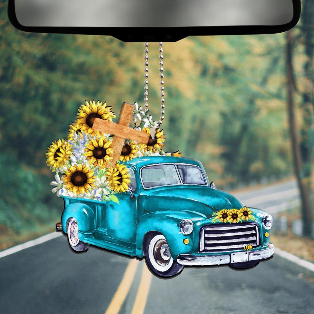 Sunflower Truck 20 Oz Tumbler For Coffee Travel And Daily Drinks