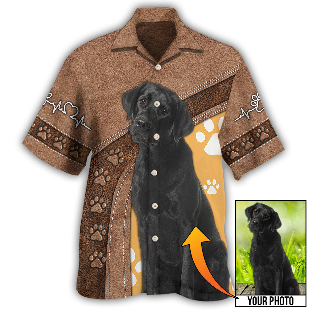 Dog Paw Various Custom Photo Personalized Hawaiian Shirt Design Detail For Beach Days And Holiday Travel