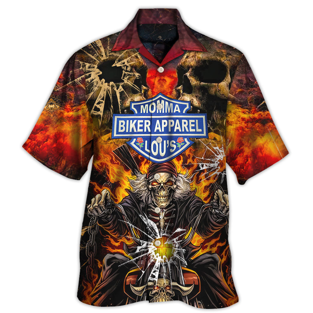 Skull Racing Nautical Pirate Adventure Hawaiian Shirt Pattern View For Lightweight Everyday Style