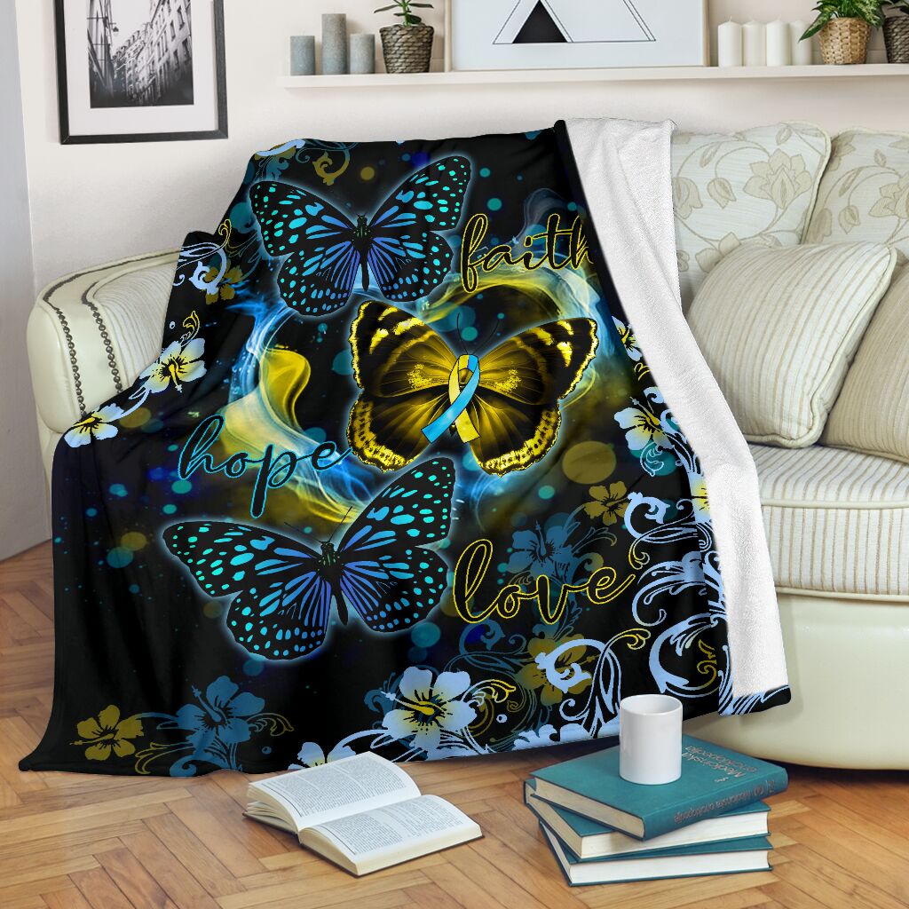 Down Syndrome Awareness Flannel Blanket For Cozy Bedroom Sofa Decor