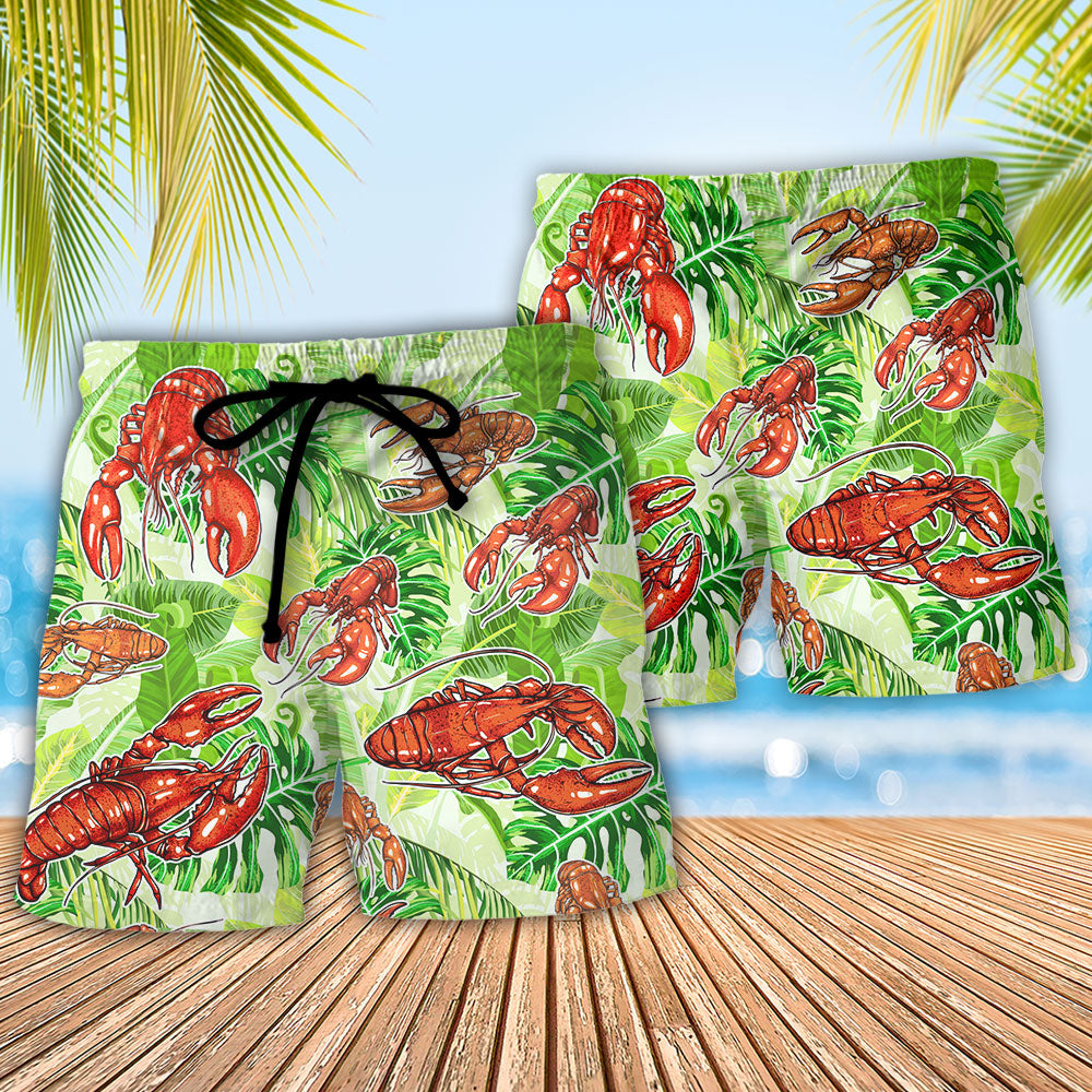Lobster Be Yourself Or Be A Lobster Tropical Beach Shorts For Island Getaways And Comfort