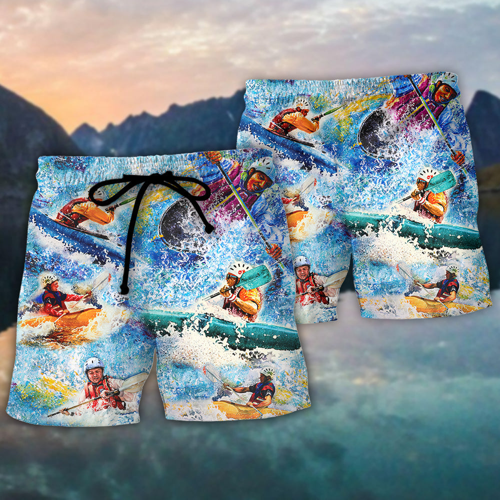 Kayaking Beach Shorts Pattern Detail For Resort Wear And Thoughtful Gift Giving
