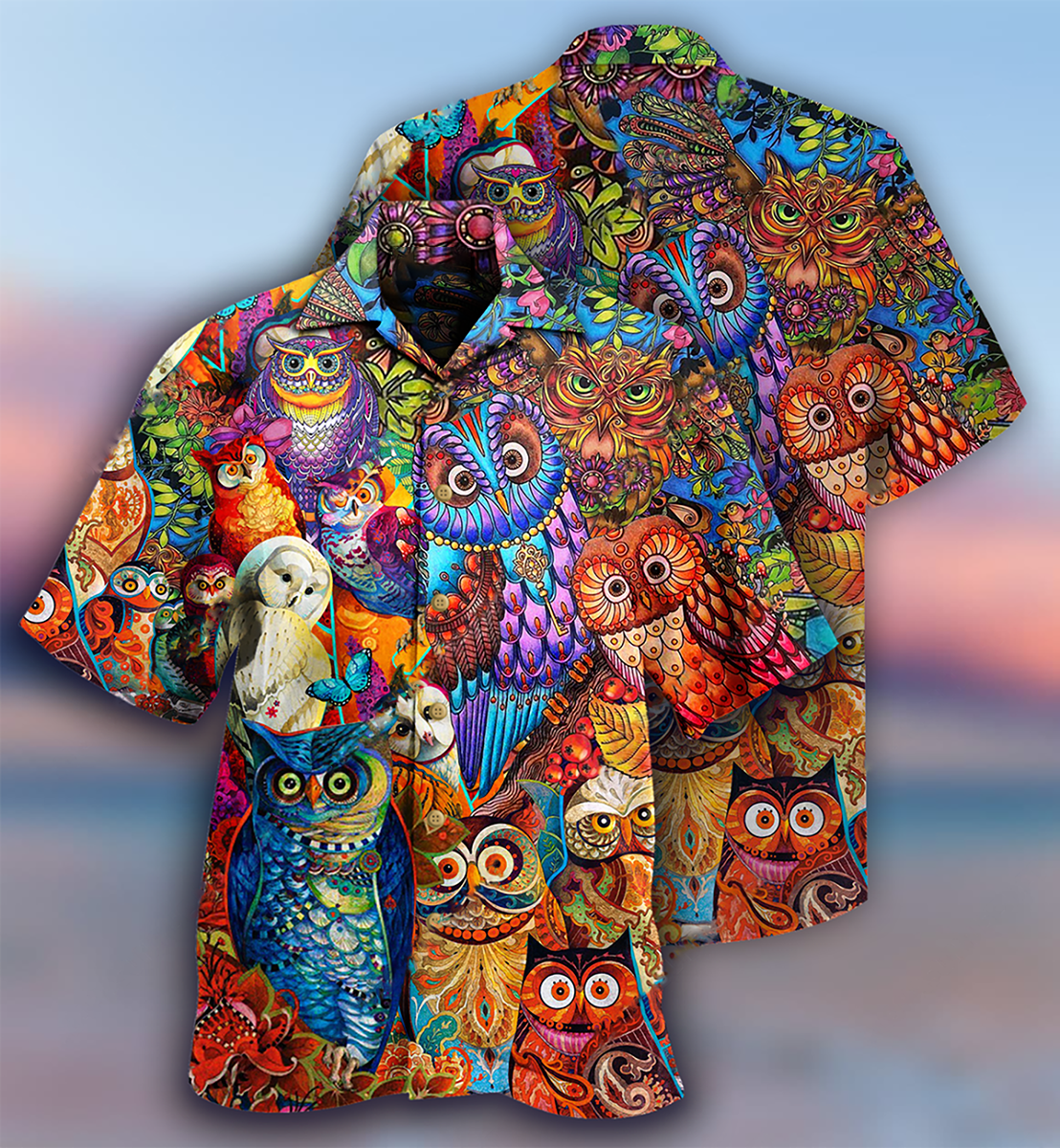 Red Owl Hawaiian Shirt For Warm Weather Adventures And Everyday Comfort