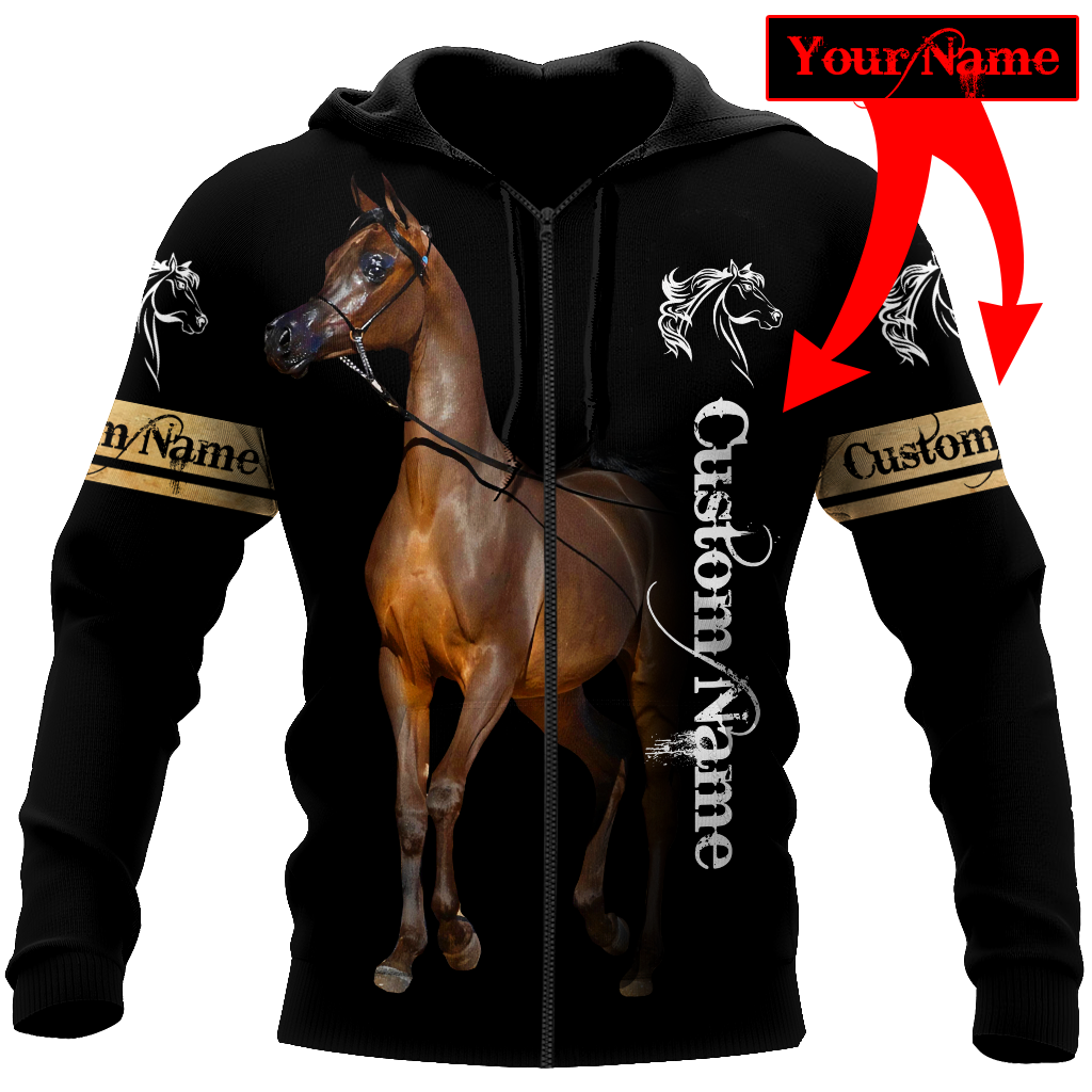 Arabian Horse Hoodie For Equestrian Enthusiasts Casual Wear And Weekend Travel