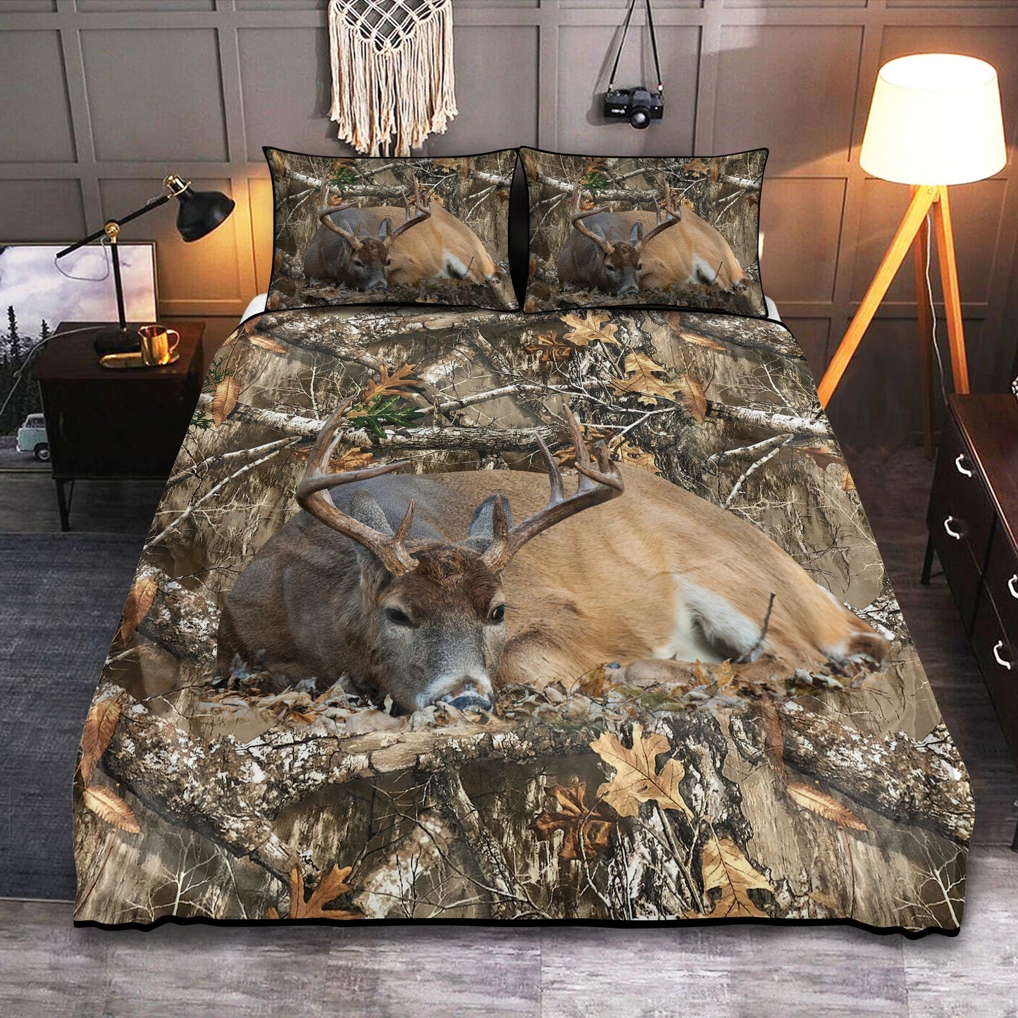 Spring Hunting Love Bedding Cover For Outdoor Lover Bedroom Decor