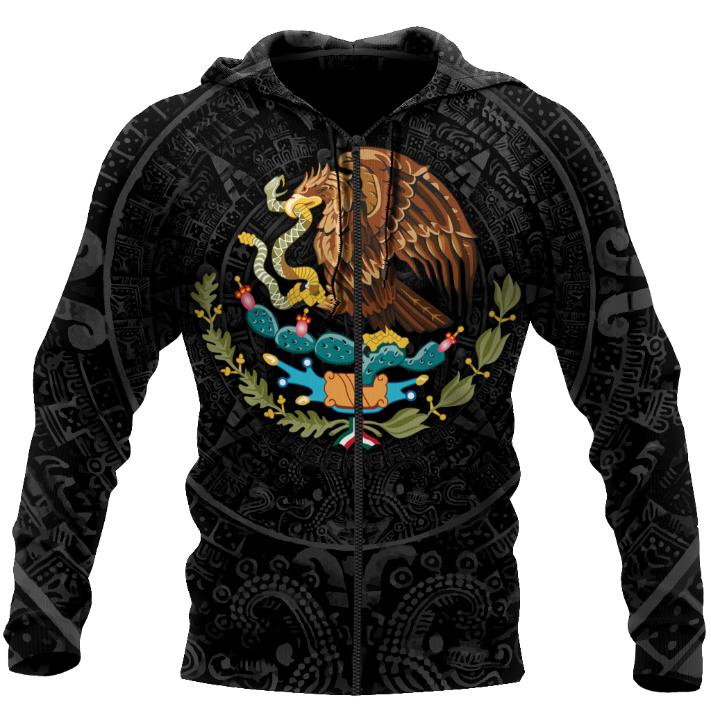 Mexican Warrior Eagle Hoodie For Heritage Inspired Adventures Everyday Wear And Gift Ideas