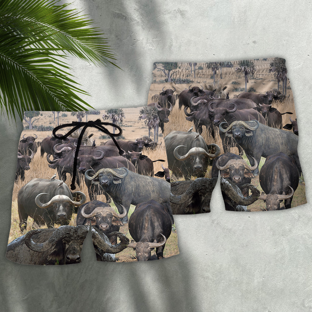 Buffalo Beach Shorts Pattern Detail For Vacation Style And Everyday Comfort