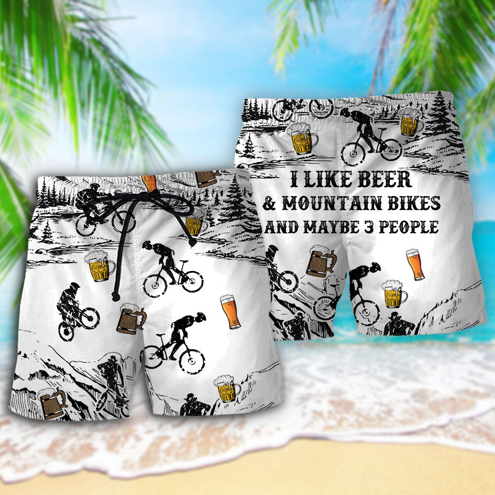 Beer Beach Shorts Pattern Detail For Vacation Style And Relaxed Casual Wear