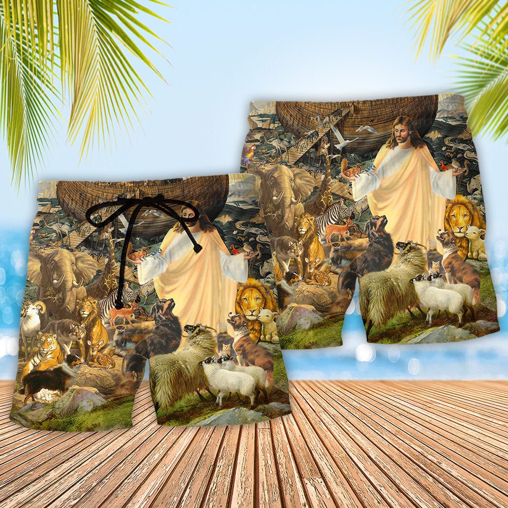 Animal Rescue Blessings Beach Shorts For Summer Vacation And Coastal Travel