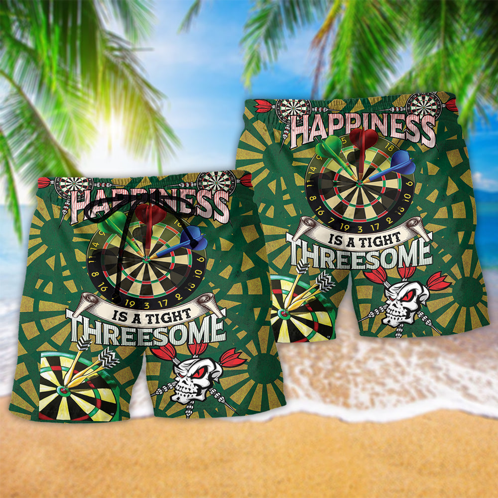 Darts Tight Shot Humor Beach Shorts Print Detail For Thoughtful Gift Giving