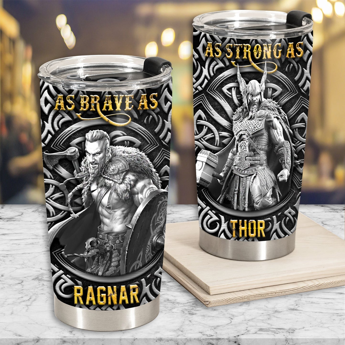 Viking Lover Brave Norse Warrior Norse Thunder 20 Oz Tumbler For Coffee Travel And Daily Drinks