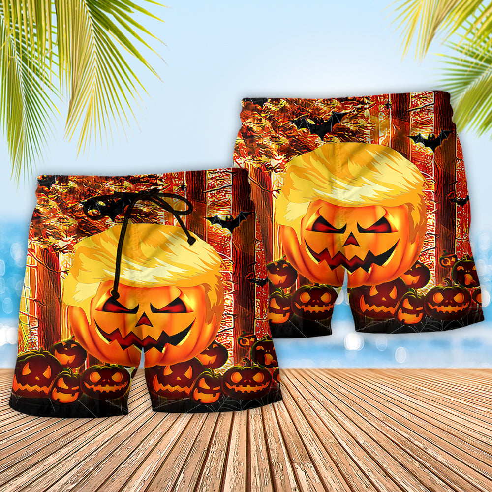 Halloween Fun Celebration Beach Shorts Pattern Detail For Relaxed Warm Weather Outfits