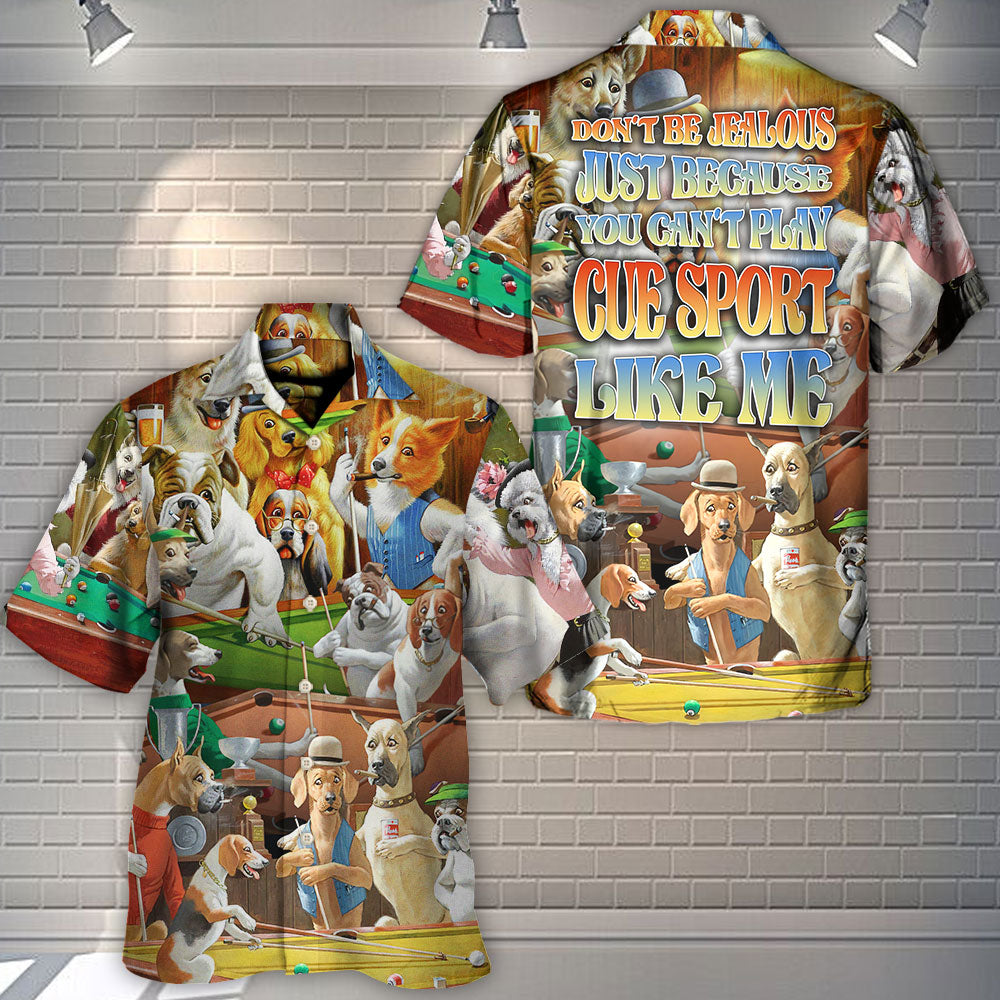 Cue Sport Don'T Jealous Can'T Hawaiian Shirt All Over Print Detail For Vacation Style