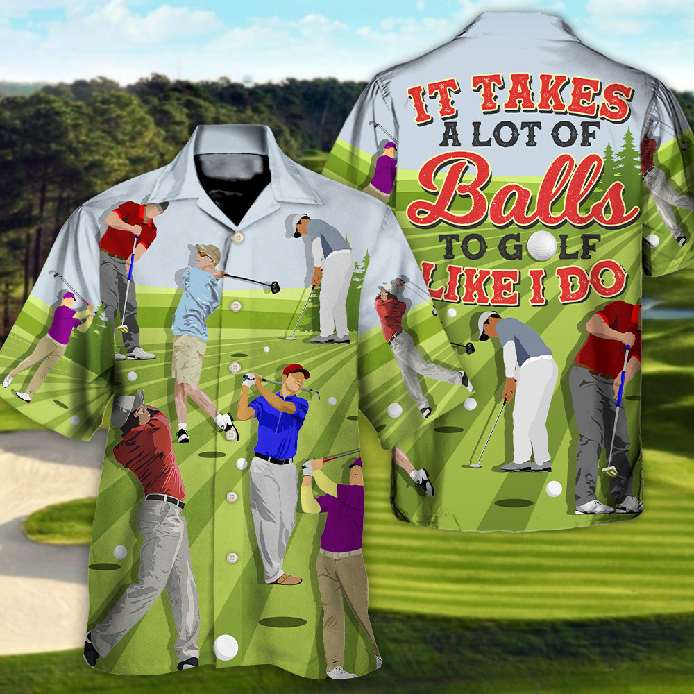 Funny Golf Weekend Humor Hawaiian Shirt Resort Outfit View For Beach Days