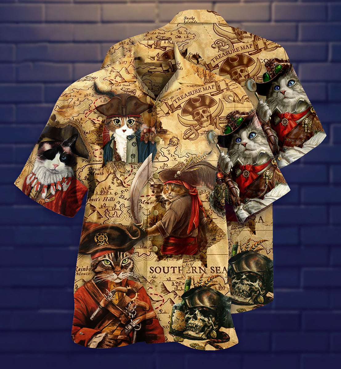 Cat Pirates So Cool Edition – Hawaiian Shirt