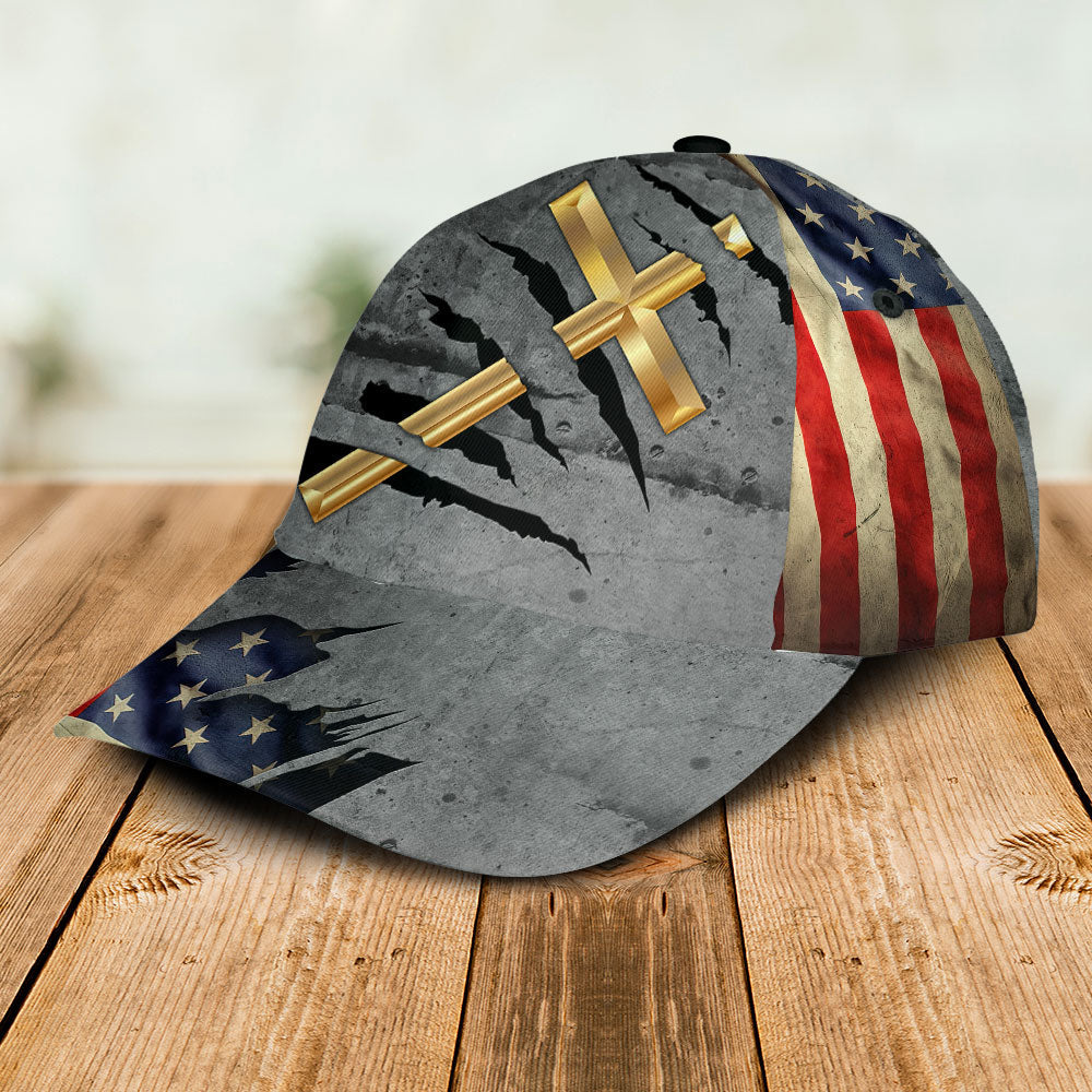 Faith Cross America Classic Cap For Everyday Accessories Vacations And Outdoor Fun