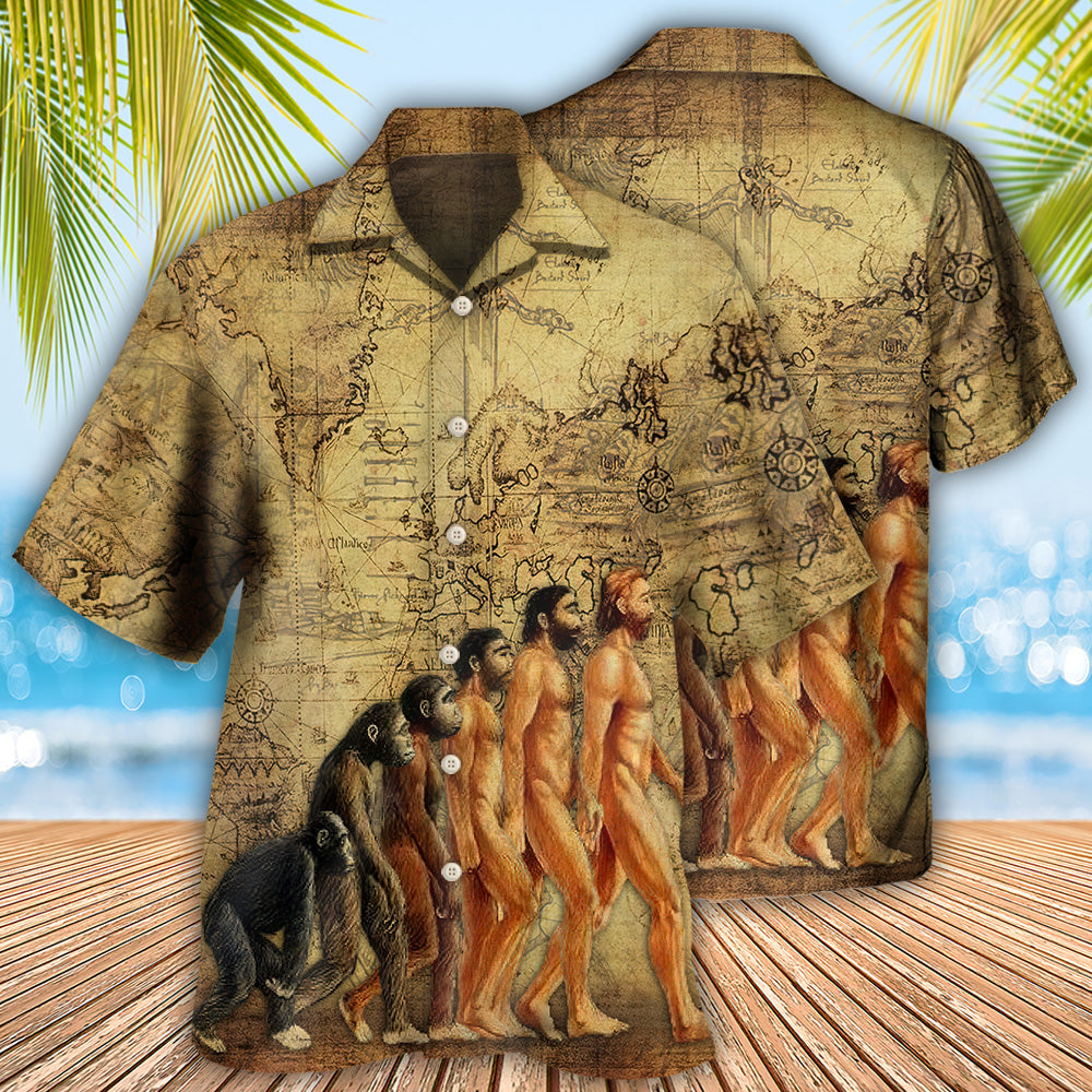 Anthropology Study Civilization Hawaiian Shirt Pattern View For Relaxed Warm Weather Outfits