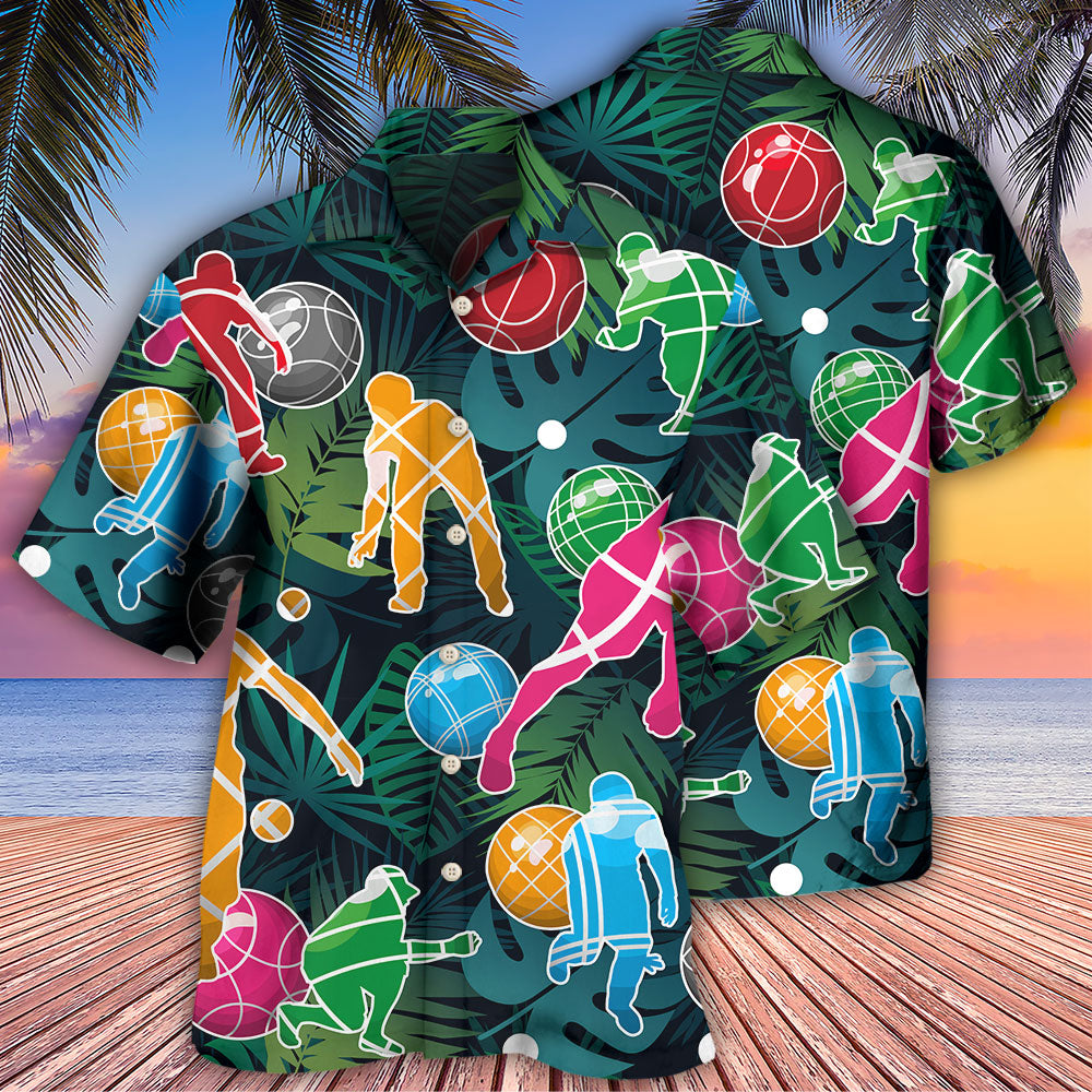 Tropical Colorful Bocce Ball Games Hawaiian Shirt Design View For Resort Travel And Thoughtful Gifting