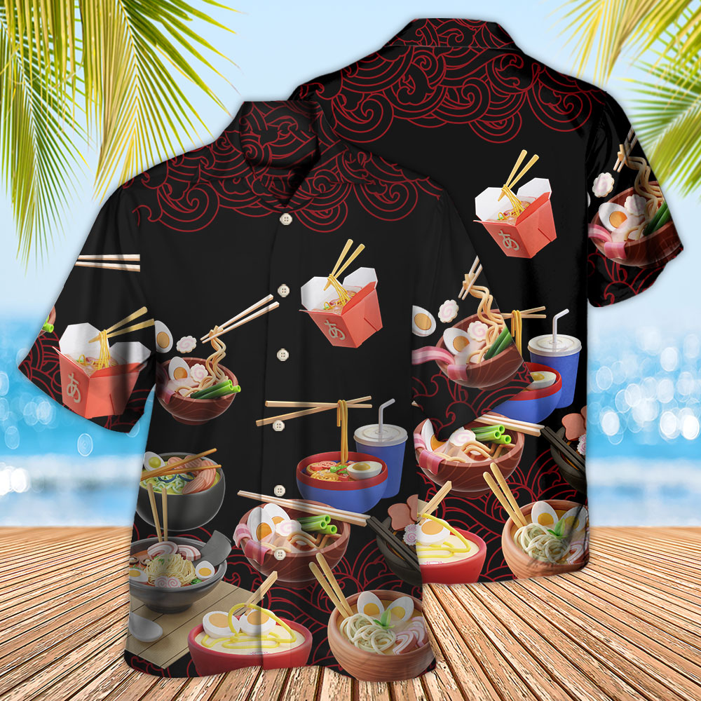 Food Ramen Fast Delicious Hawaiian Shirt Artwork View For Coastal Escapes And Resort Style