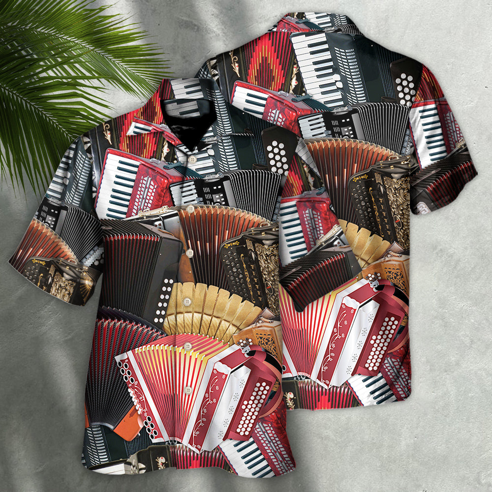 Accordion Gentleman Play Hawaiian Shirt For Coastal Adventures And Warm Weather Wear