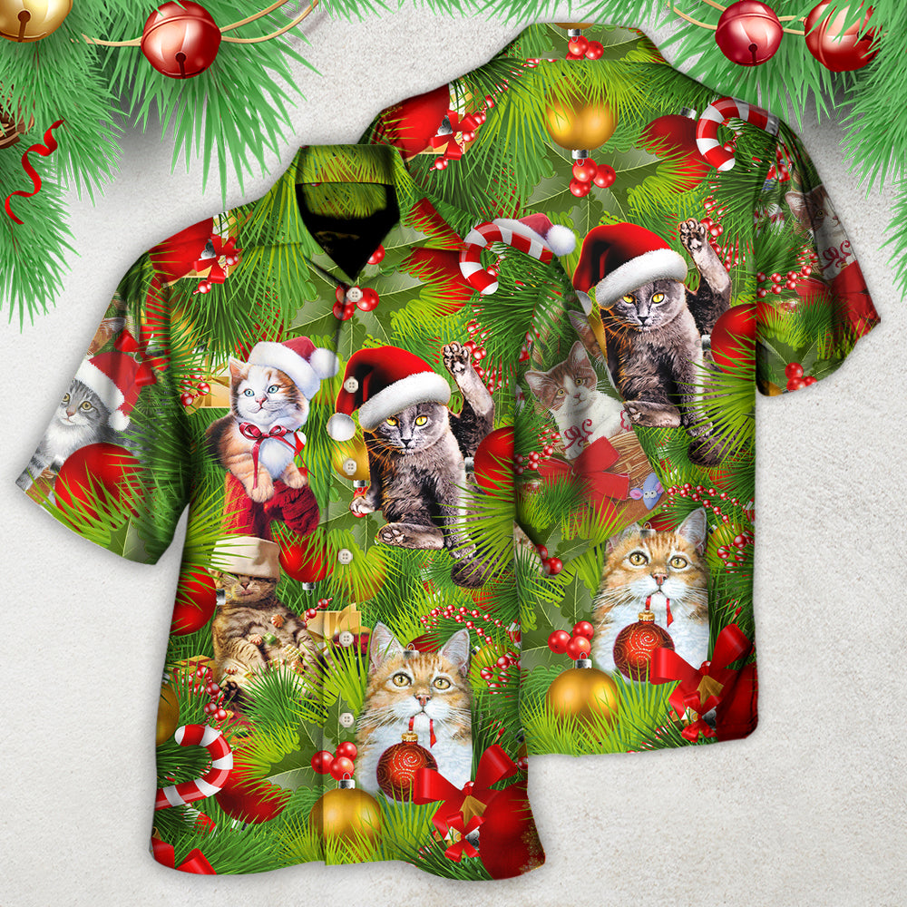 Cat Christmas Lazy Day Hawaiian Shirt For Poolside Relaxation And Sunny Getaways